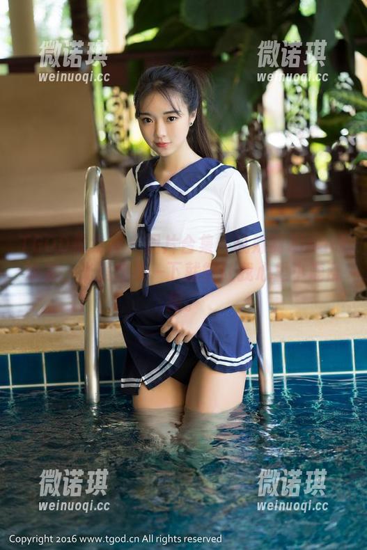 TGOD推女神 - 图片合集：战姝羽Zina的泳衣，光是想象一下就能让我心里小鹿乱撞。